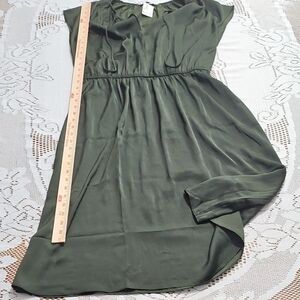 NWT H&M Dark Green Scoop Neck Midi